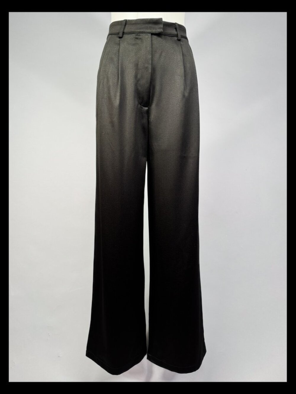 Princess Polly high waist satin wide-leg trousers